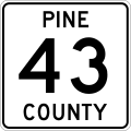 File:Pine County Route 43 MN.svg