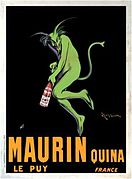 Маурин Квина, плакат, рекламирующий французский одноименный аперитив, 1906