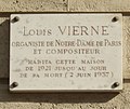 Plaque Louis Vierne, 37 rue Saint-Ferdinand, Paris 17.jpg