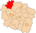 Localização do Condado de Tuchola na Cujávia-Pomerânia.