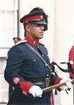 WO1 Herman Eve, RSM del Royal Bermuda Regiment en 1992[210]