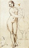 ラファエロ・サンティ - Leda and the Swan, c. 1505–07
