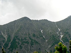 Uitzicht op de Veľká Svišťovka (rechts).