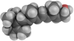 A vitamīna molekulas modelis