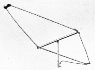 <span class="mw-page-title-main">Rhombic antenna</span> Rhombus-shaped antenna