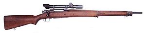 M1903A4 with Type C stock and M84 sight Rifle Springfield M1903A4 with M84 sight.jpg