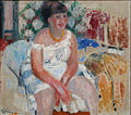 Vrouw zittend op bed (Rik Wouters, 1912)
