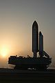 Atlantis rolls to the launch pad 39B.(August 2,2006)