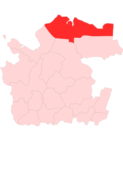 Location of Mezensky District in Arkhangelsk Oblast