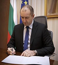 Portrait of president Rumen Radev