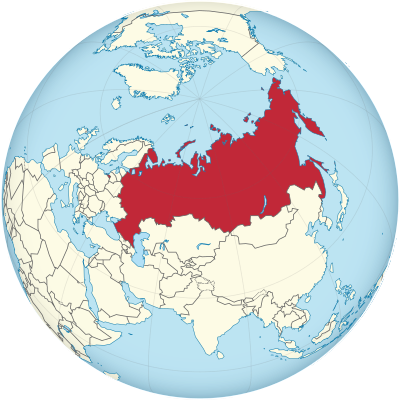Russia on the globe (Russia centered).svg
