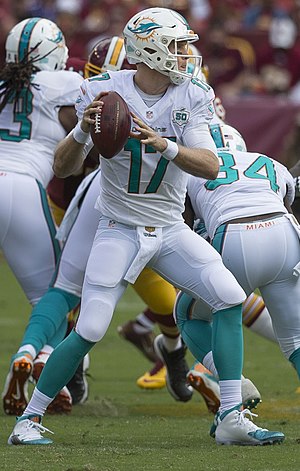 Tannehill playing against the Washington Redskins in 2015