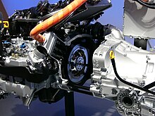 10 kW (13 hp) motor-generator in the B5-TPH power unit (TMS 2005) SUBARU B5-TPH at TMS2005 005.jpg