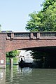 Deutsch: Saarlandbrücke über den Barmbeker Stichkanal in Hamburg-Winterhude, Detail. This is a photograph of an architectural monument. It is on the list of cultural monuments of Hamburg, no. 21970.