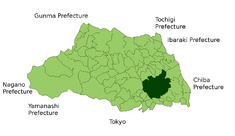 Lokasi Kota Saitama