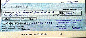 Crossing of cheques 