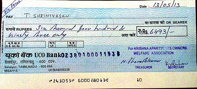 cheque - Wiktionary, the free dictionary