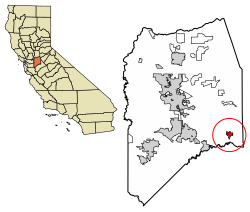 Location of Escalon in San Joaquin County, California