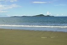 View of the Leyte Gulf in Hinunangan, with the San Pedro and San Pablo Islands in the distance