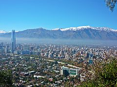 Santiago, vista desde el Cerro San Cristóbal.