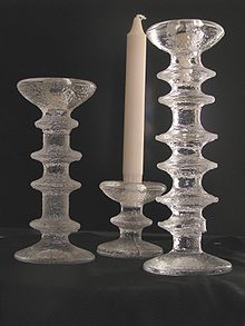 Candlesticks by Timo Sarpaneva Sarpanevan kynttilanjalat.JPG