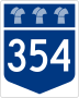Highway 354 marker