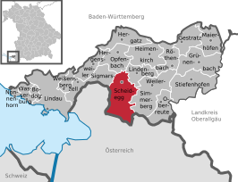 Kaart van Scheidegg