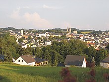 Blick von der Bergkirche auf Schleiz