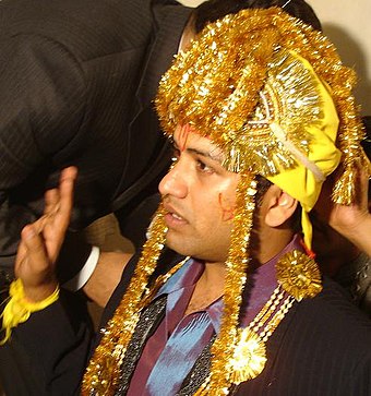 A groom with sehra