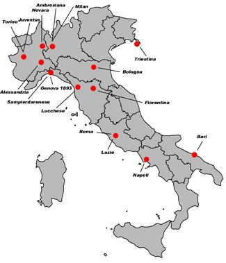 Serie A 1936-37 teams distribution Serie A (football) 1936-37.png