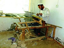 Silk weaving in Hotan