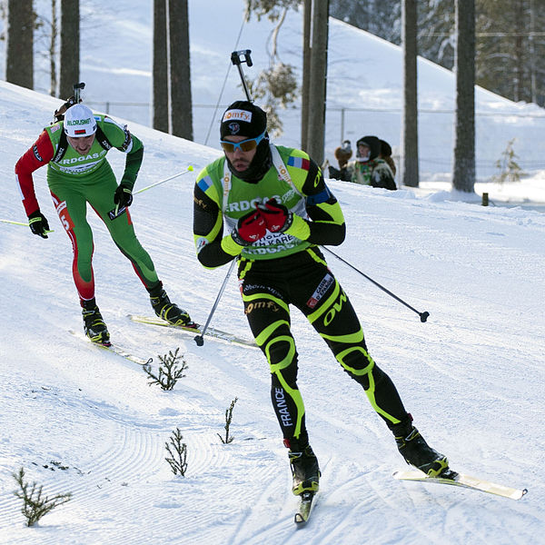 Transition from downhill at the 2012 World Championships in Kontiolahti