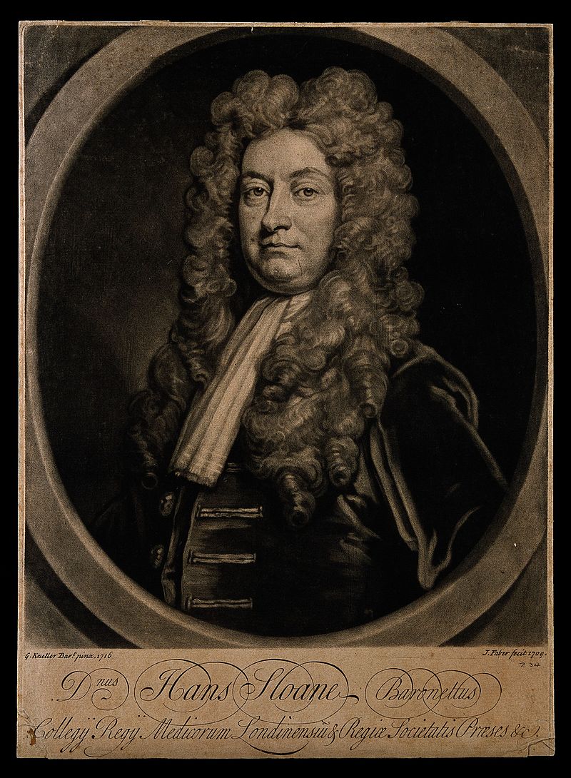 Sir Hans Sloane. Mezzotint by J. Faber, junior, 1729, after Wellcome V0005466.jpg