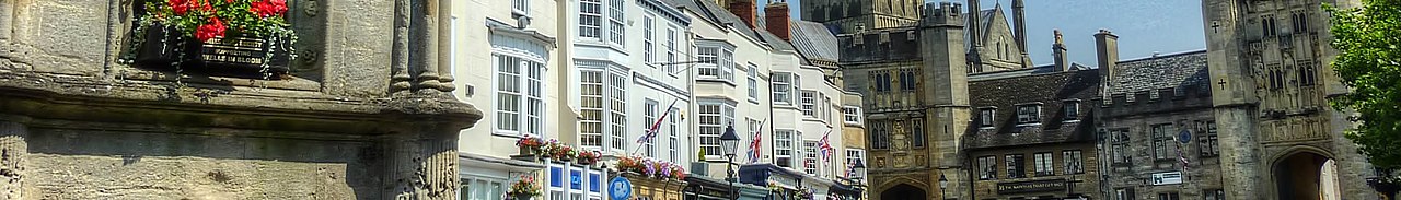 caption=The Market Place in Wells, Somerset