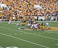 Southern Miss Golden Eagles defending vs. the Louisiana Ragin' Cajuns