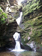 Waterfall in St Nectan's Glen, Trethevy, Cornwall