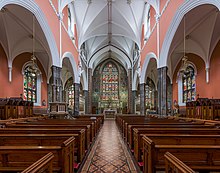 The interior looking towards the nave St Patrick's Church Nave 2, Dundalk, Ireland - Diliff.jpg