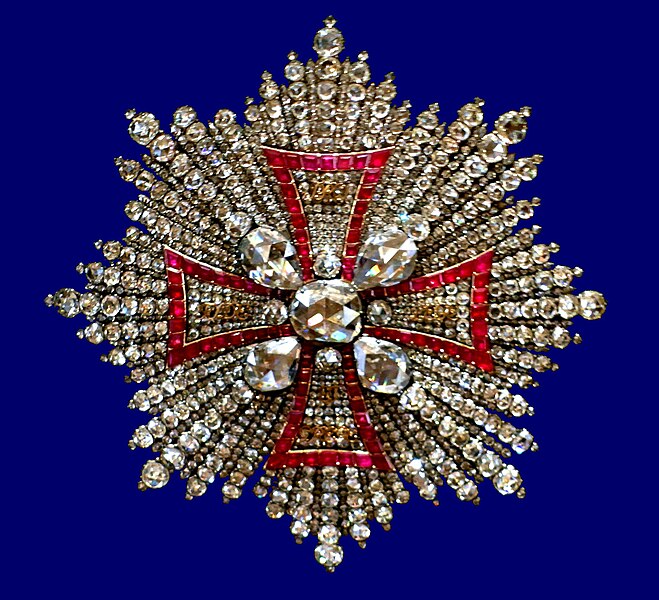 File:Star of the Royal Diamantrosengarnitur of the Order of White Eagle of Augustus II the Strong.jpg