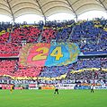 2013 yılında Romanya şampiyonu Steaua'nın hayranları.