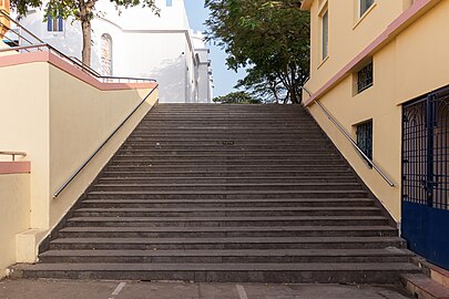 Steps leading to Ross Hill Church