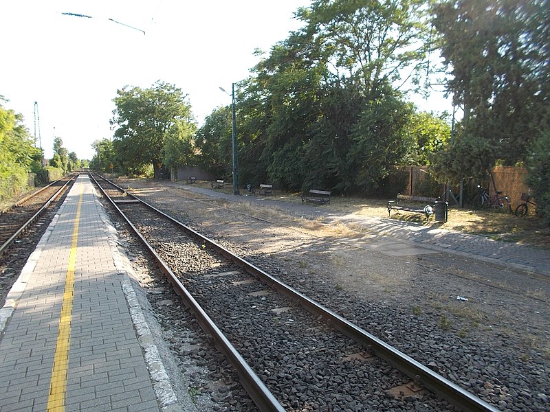 File:Szigetszentmiklós HÉV megállóhely, peron, 2019 Szigetszentmiklós.jpg