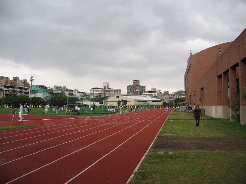 File:TAS Track and Field.jpg
Description	
English: Taipei American School Soccer Field/ Track and Field. Picture taken October 2005 by Allen Timothy Chang.
Date	22 May 2006 (original upload date)
Source	Transferred from en.wikipedia to Commons.
Author	Allentchang at English Wikipedia