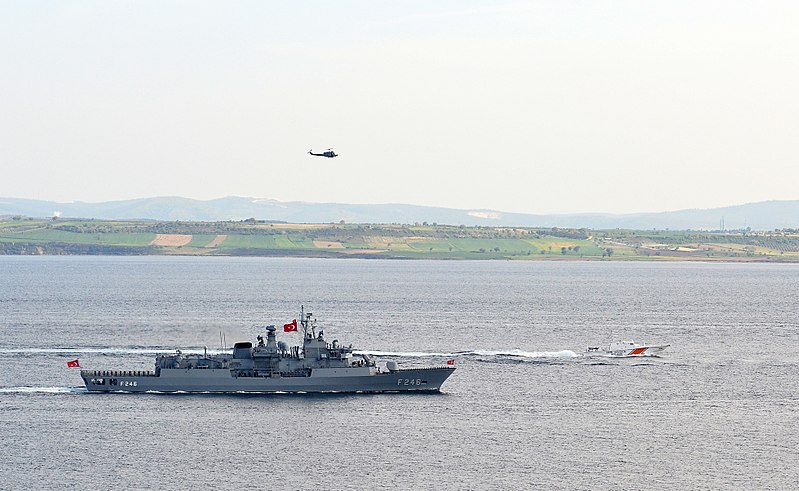 File:TCG Salihreis (F-246) during centennial of Gallipoli Campaign victory.jpg