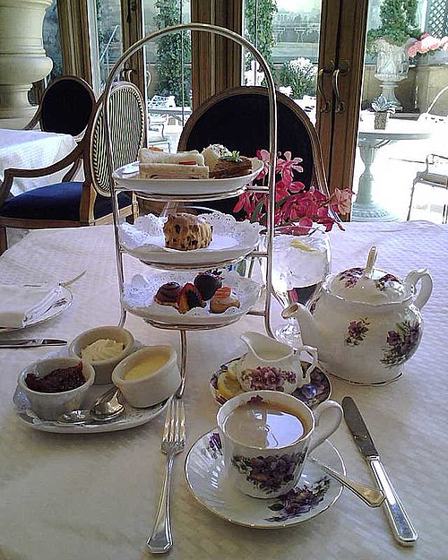 Internationally recognised: afternoon tea in traditional English style in Philadelphia, Pennsylvania