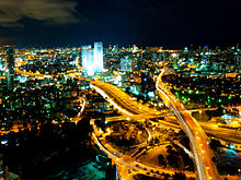 Tel Aviv at night Tel Aviv Skyline (night) - 2.jpg