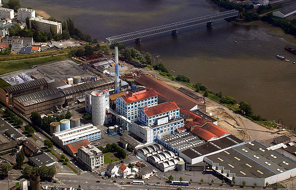 Sugar refinery in Nantes, Atlantic coast of France