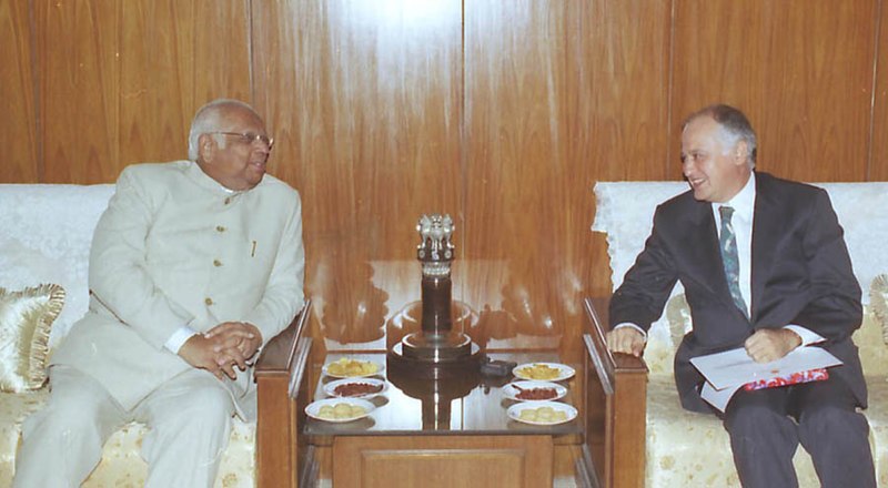 File:The Ambassador of Turkey, Mr. Hasan Gogus calls on the Lok Sabha Speaker Shri Somnath Chatterjee in New Delhi on October 26, 2004.jpg