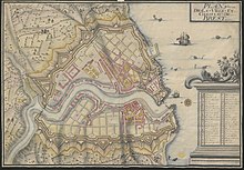 1686 - Plan de la ville et château de Brest.