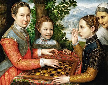 The Chess Game (Sofonisba Anguissola) 1555 (4096x3236px).jpg