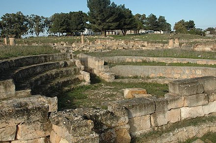 The ruins of the ancient Greek city of Balagrae in Bayda.